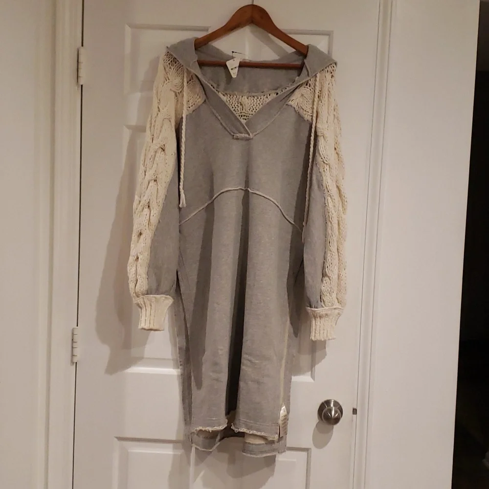 NWT! Free People Maxi Hoodie XS - Picture 1 of 9